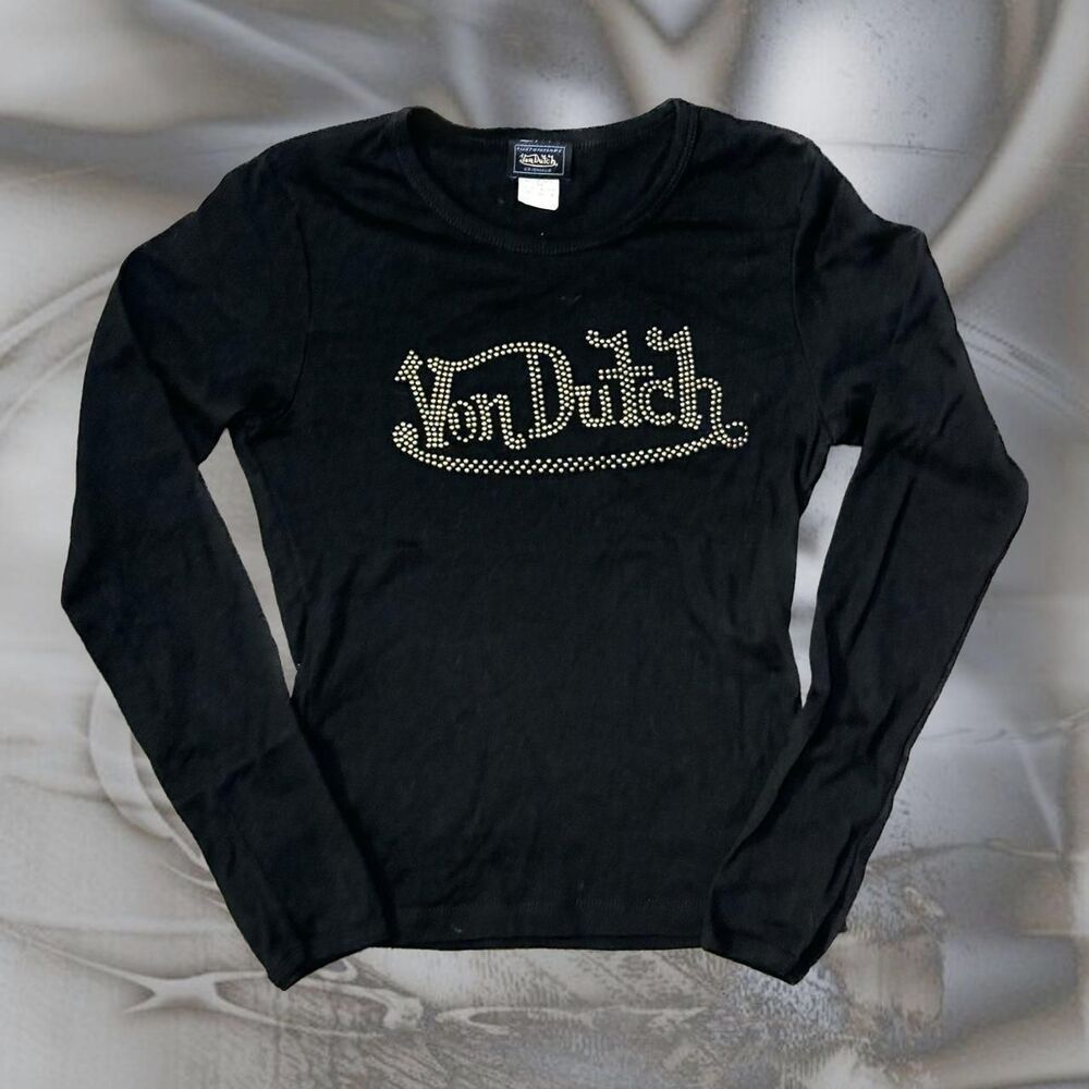Von-dutch Women's Black T-shirt